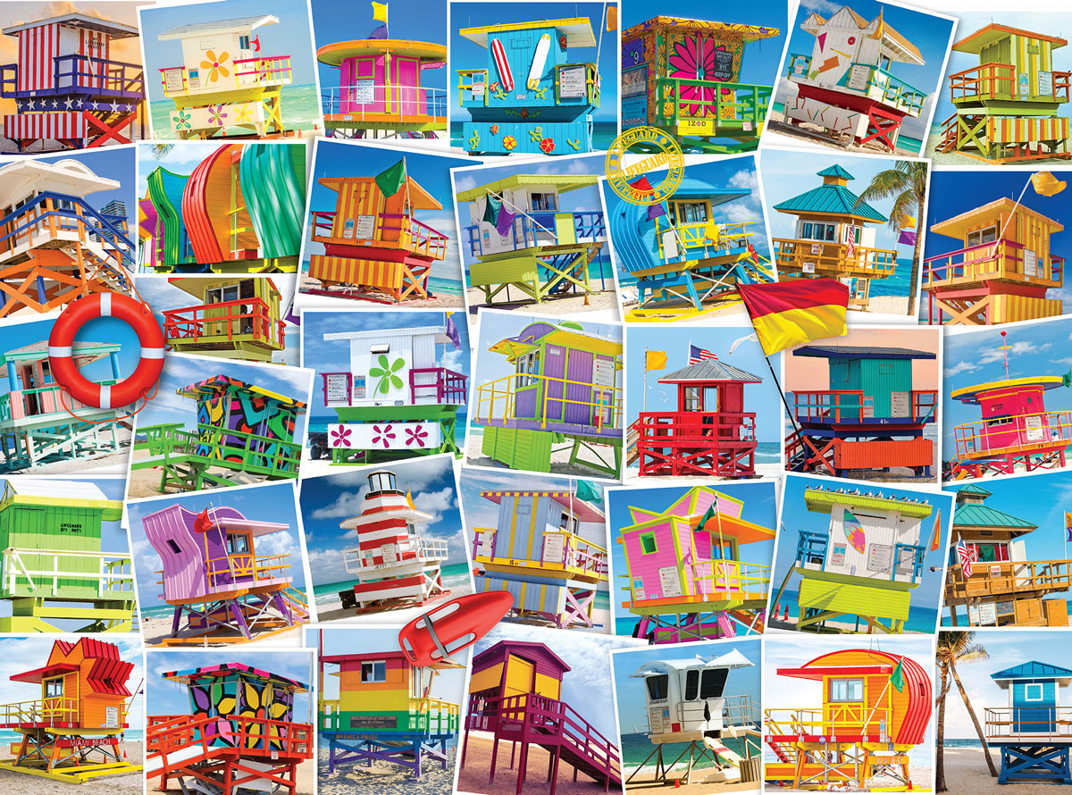 Puzzle: The Globetrotter Collection - Lifeguard Posts