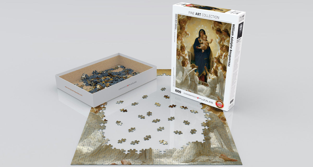 Puzzle: Fine Art Masterpieces - Virgin with Angels by William Adolphe Bouguereau