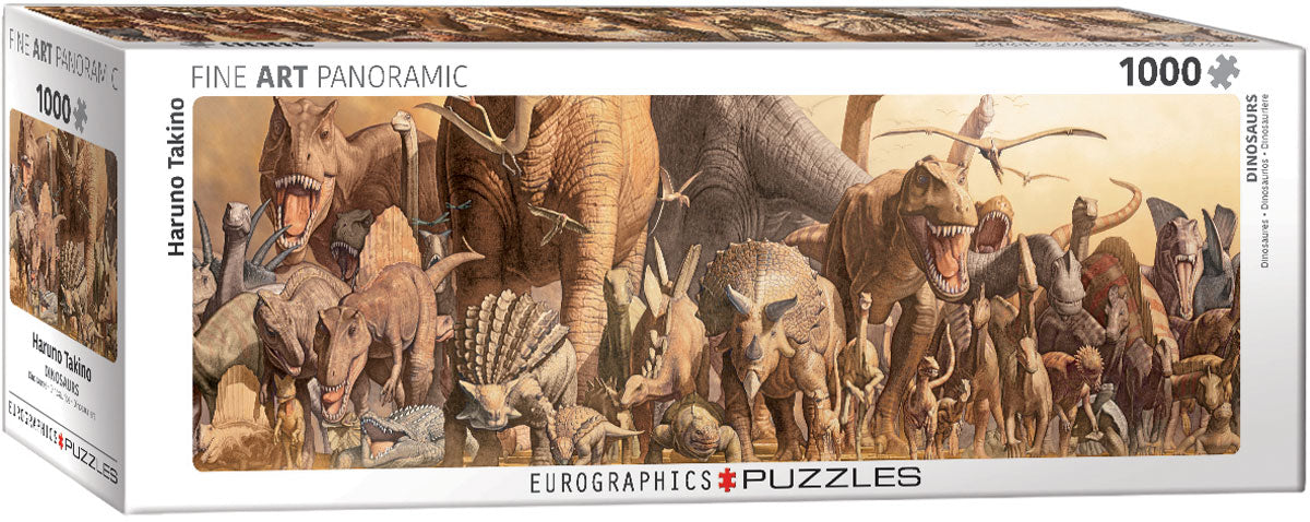 Puzzle: Panoramic Puzzles - Dinosaurs by Haruo Takino