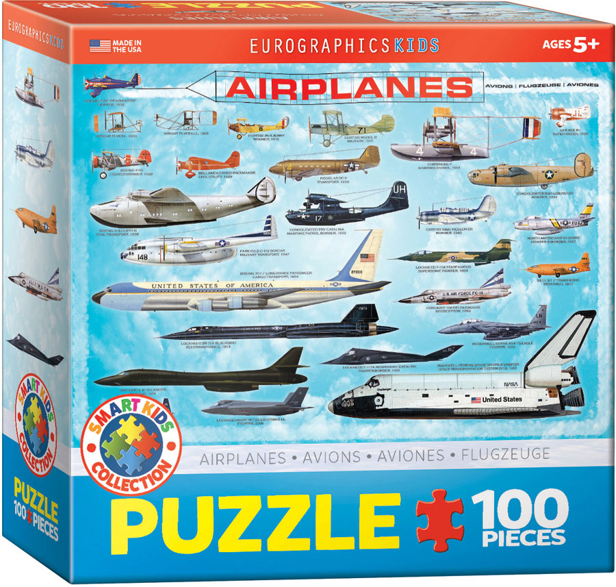Puzzle: Educational Charts for Kids - History of Aviation