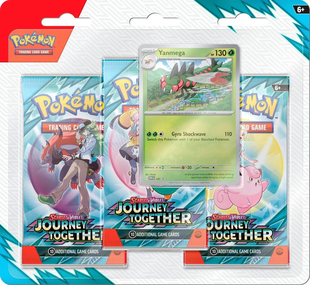 Pokemon: Scarlet & Violet - Journey Together - 3-Booster Blister Pack - Yanmega
