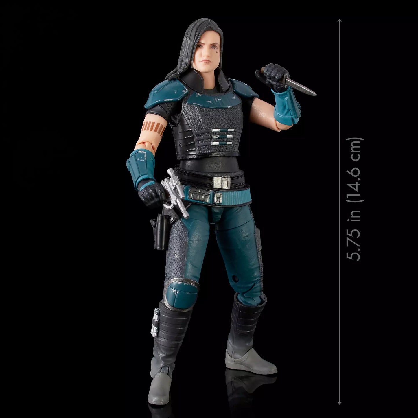 Star Wars Black Mandalorian Cara Dune Deluxe Action Figure