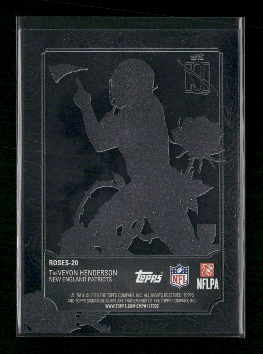 2025 Topps Signature Class Roses TreVeyon Henderson #ROSES-20