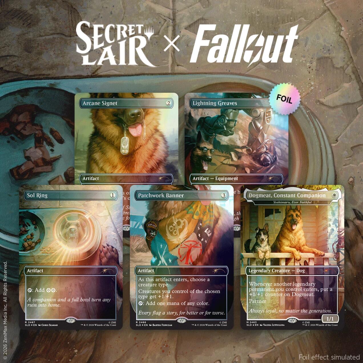 Secret Lair Drop: Secret Lair x Fallout: Greet the Dog - Traditional Foil Edition [SLD]