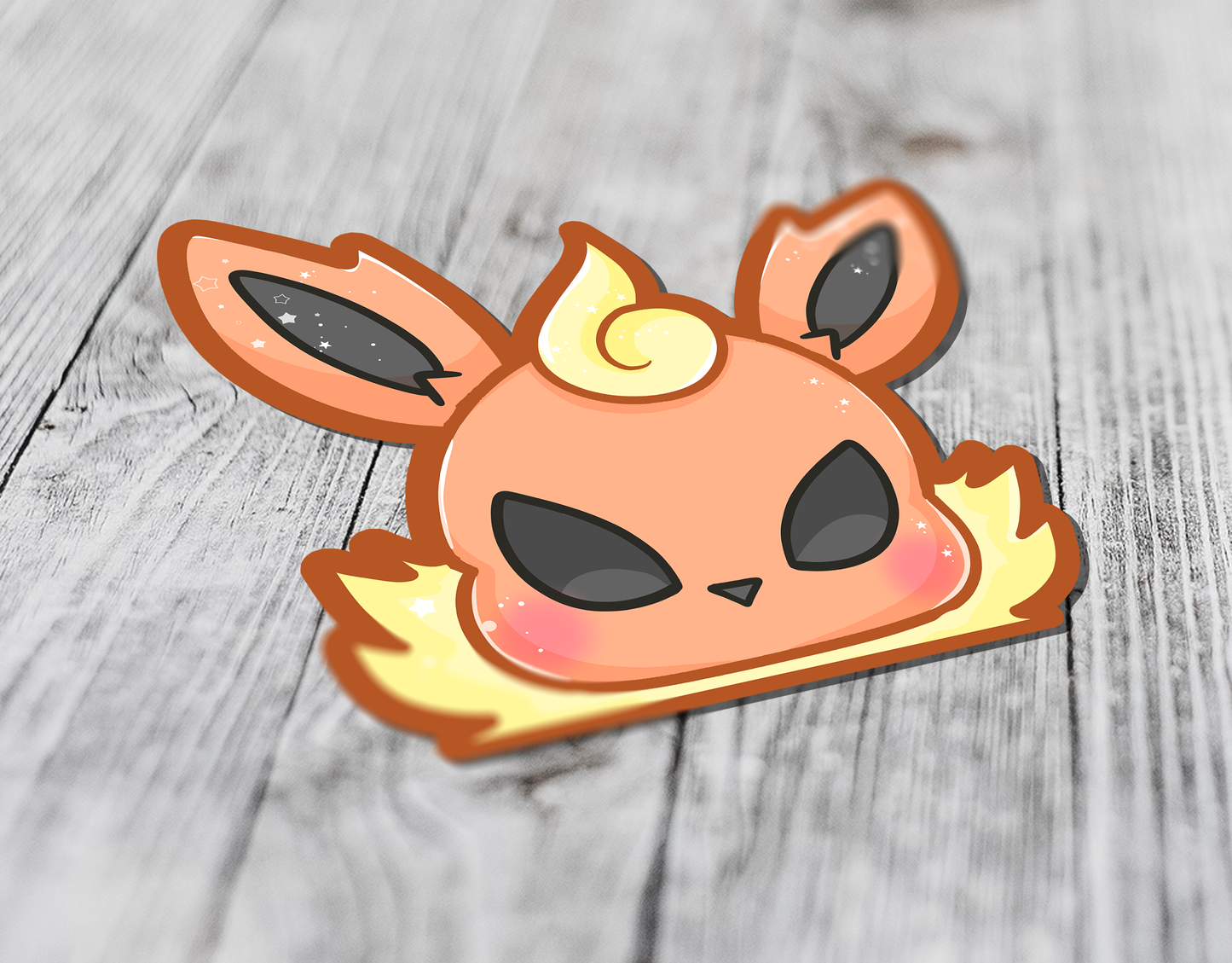 Pokemon: Flareon Eeveelution Peeker Sticker