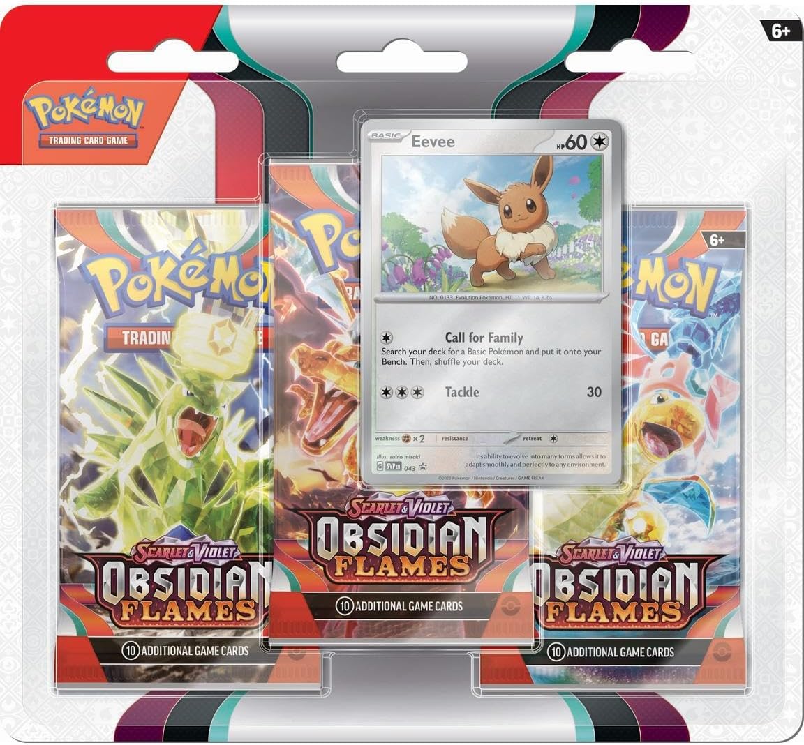 Pokemon: Scarlet & Violet - Obsidian Flames 3-Booster Blister Pack - Houndstone