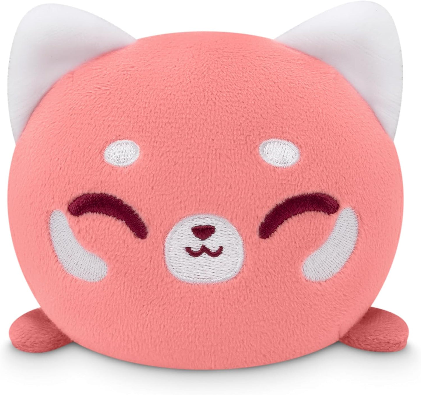 TeeTurtle Plushie Tote Bag: Red Panda Hearts And Rainbows