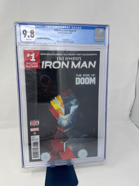 CGC 9.8 Infamous Iron Man #1 The Rise of Doom 2016 - Doom Becomes Iron Man🔥