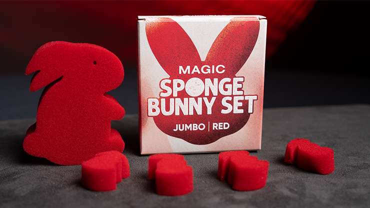 Magic Sponge Bunny Rabbit Jumbo Set (Red) by Murphy's Magic