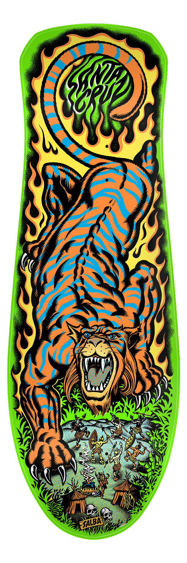 **Pre-Order** Santa Cruz Salba Tiger Lime Dip 10.3" Skateboard Deck