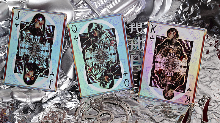 Robo-Geisha playing cards by Evokad