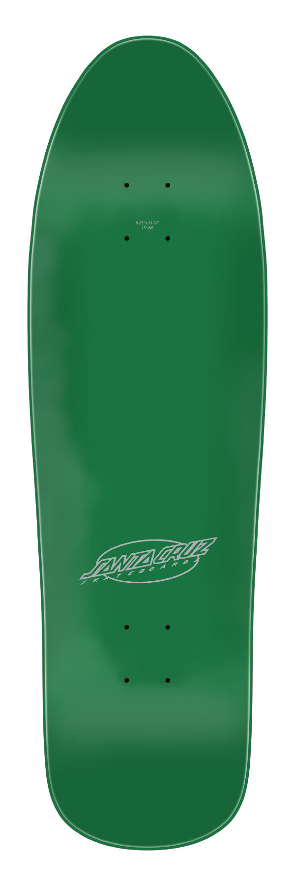 Santa Cruz Meek Pinstripe Slasher 9.23" Green Complete Skateboard