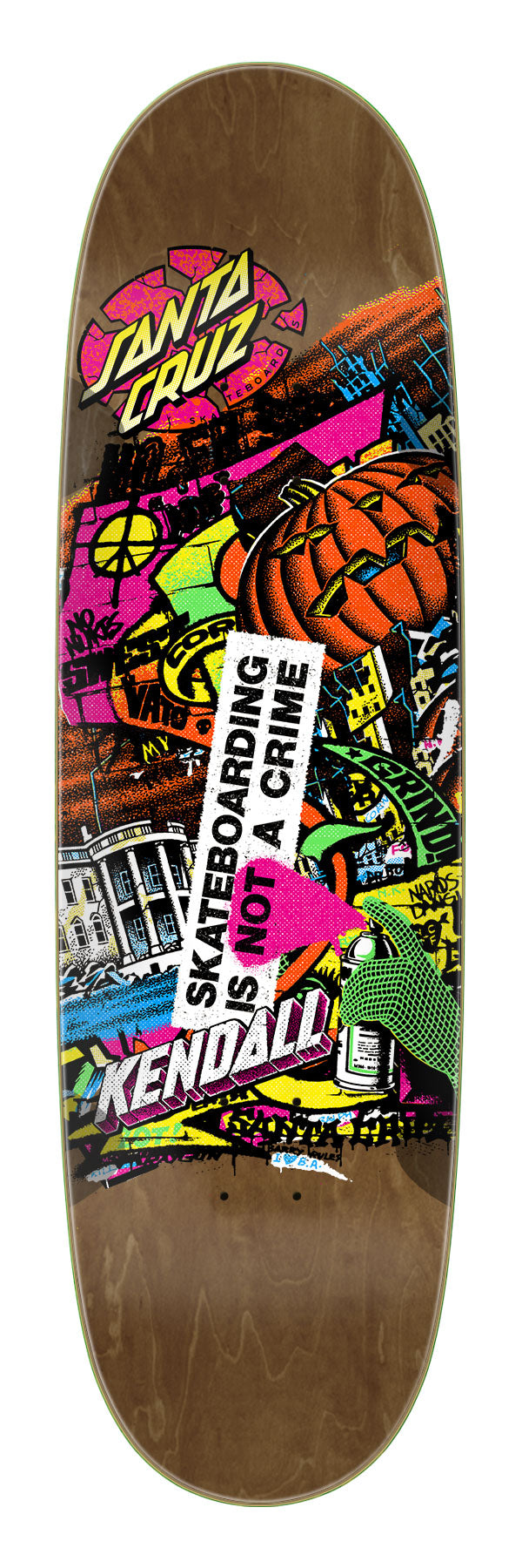 Santa Cruz Kendall Street Art Collage VX 9" Complete Skateboard