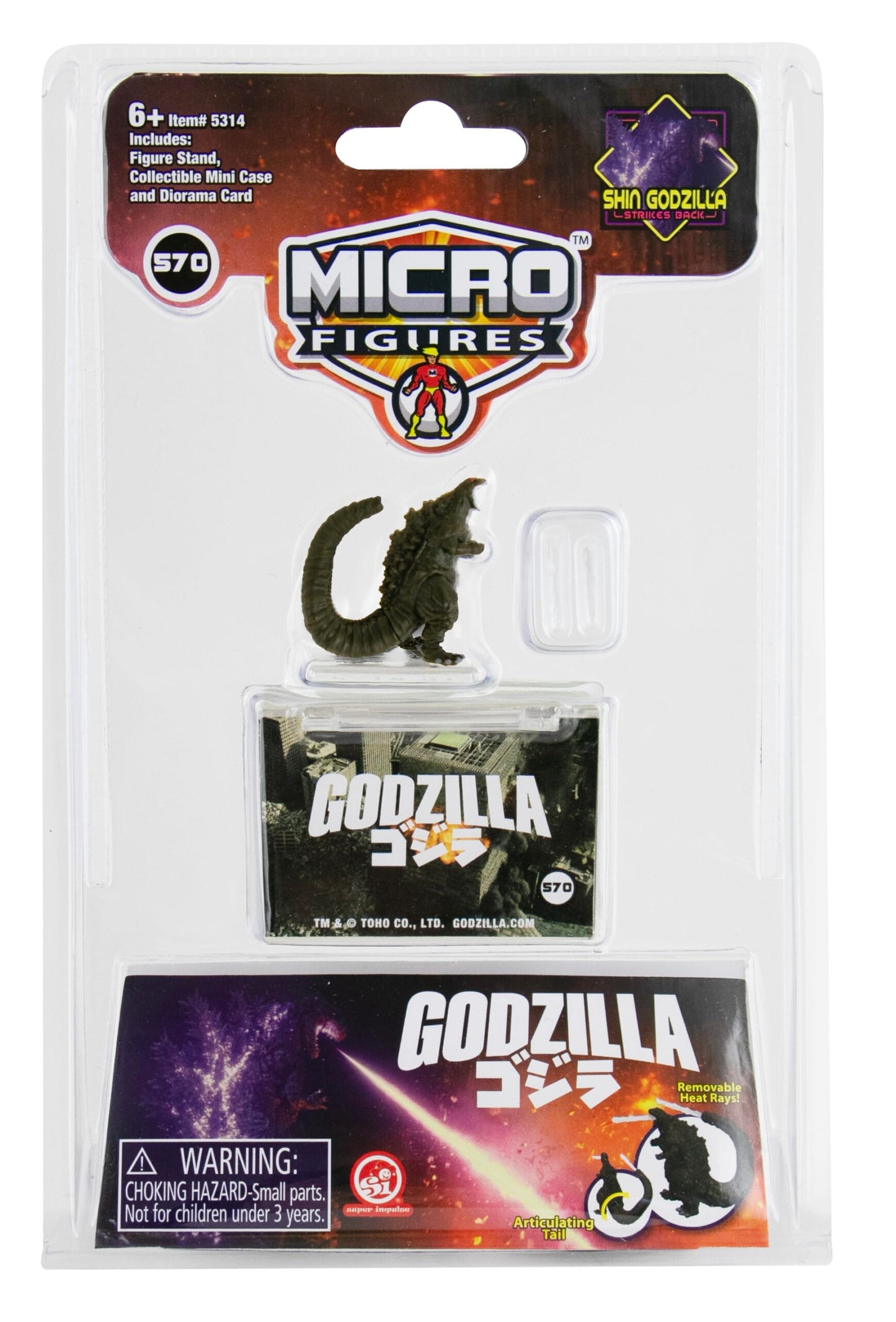 World's Smallest: Micro Figures - Godzilla Action Figure