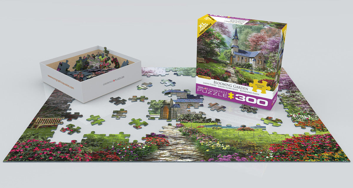Puzzle: Family Oversize Puzzles - Blooming Garden by Dominic Davison