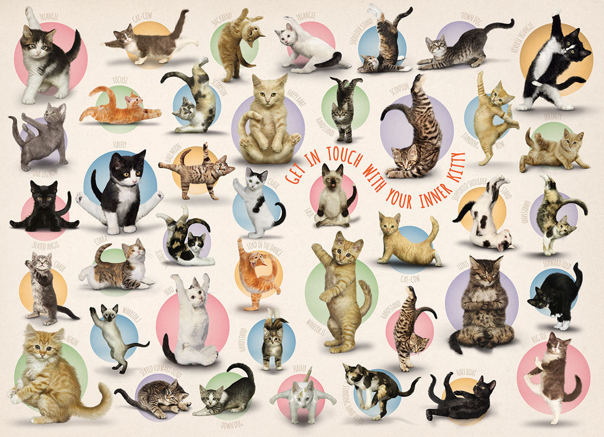 Puzzle: Yoga Dogs & Cats Collection - Yoga Kittens