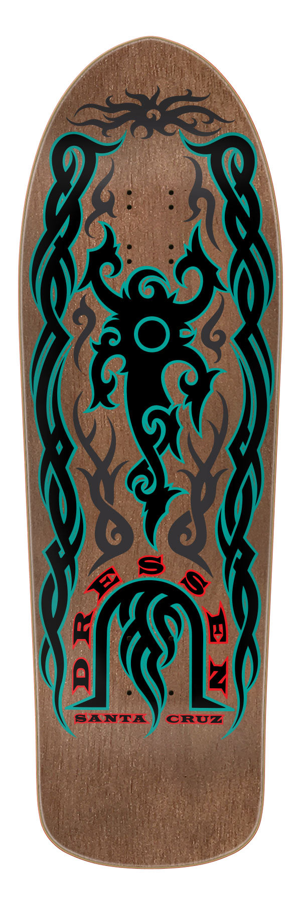 Santa Cruz Eric Dressen Tribal Brown Stain 9.69" Complete Skateboard
