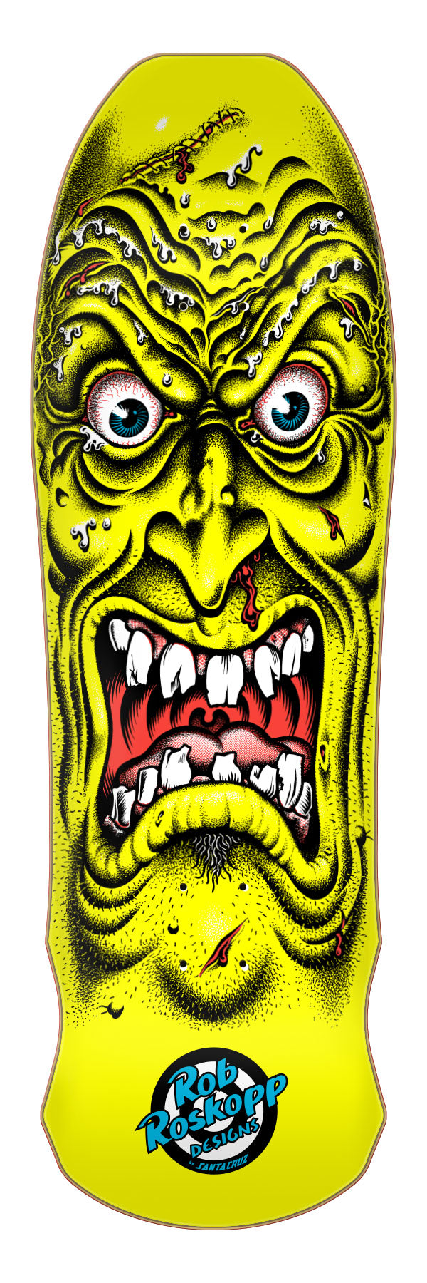 SANTA CRUZ ROB ROSKOPP FACE YELLOW 9.5" COMPLETE SKATEBOARD