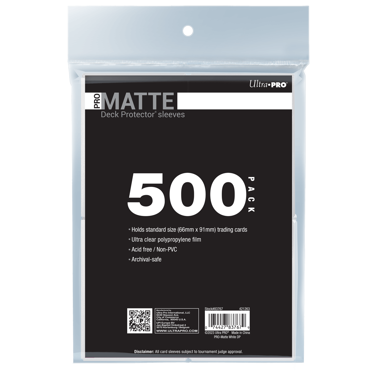 PRO-Matte Standard Deck Protector Sleeves Bundle (500ct)