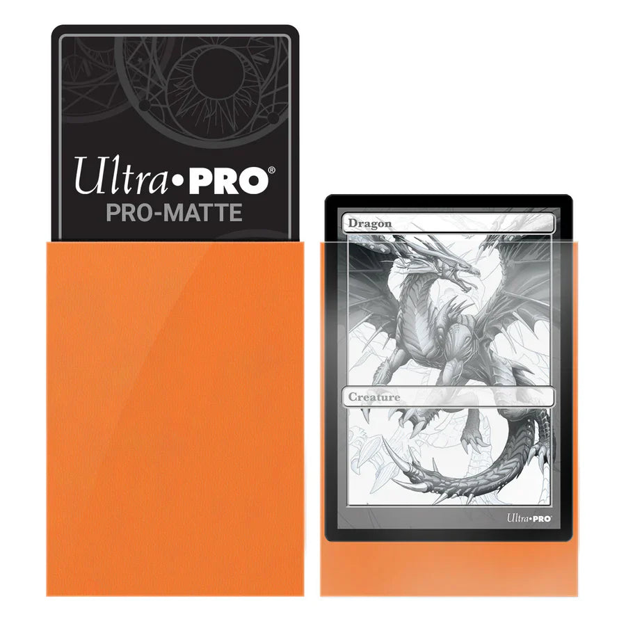 Deck Protector Sleeves: PRO Matte Standard - Orange (100ct)