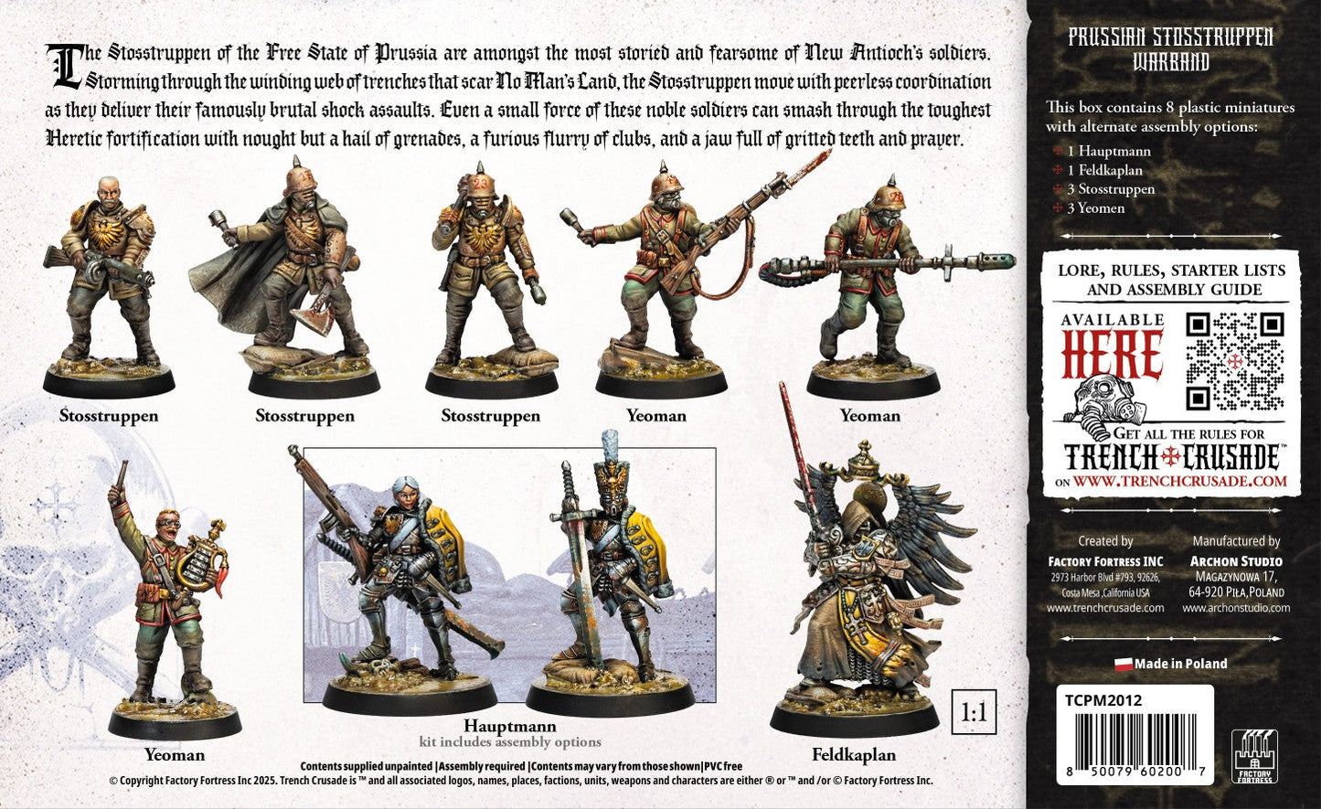 Trench Crusade: New Antioch - Prussian Stosstruppen Warband
