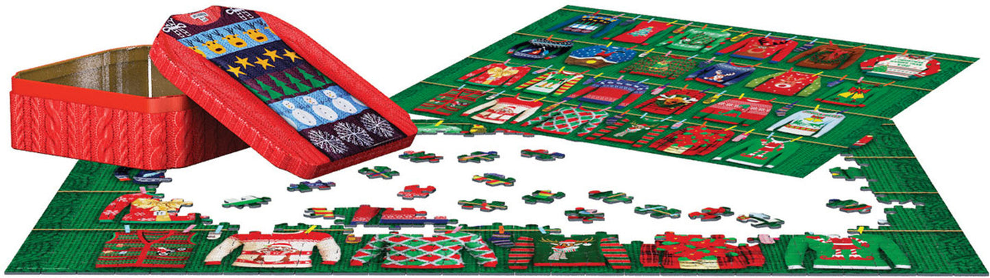 Puzzle: Ugly Christmas Sweaters Tin