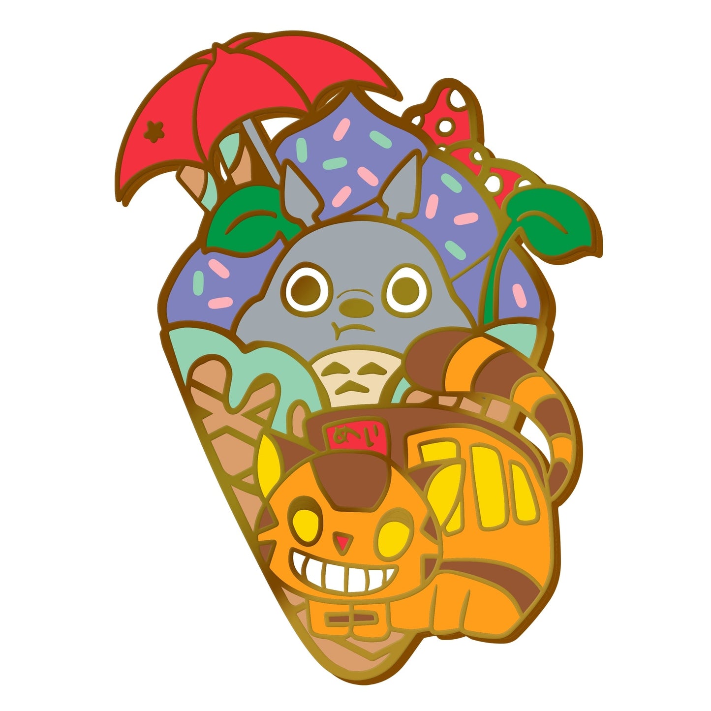 Studio Ghibli Totoro Ice Cream Enamel Pin