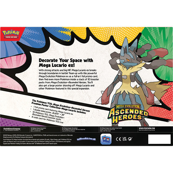 Pokemon: Mega Evolution - Ascended Heroes Premium Poster Set - Lucario