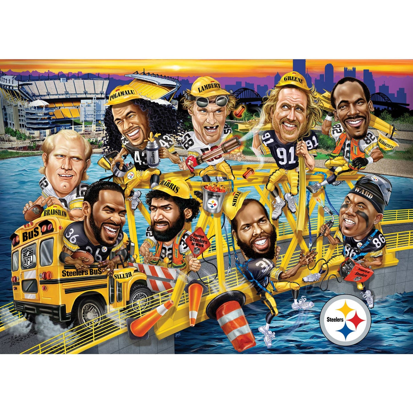 Pittsburgh Steelers NFL All-Time Greats 500pc Jigsaw Puzzle