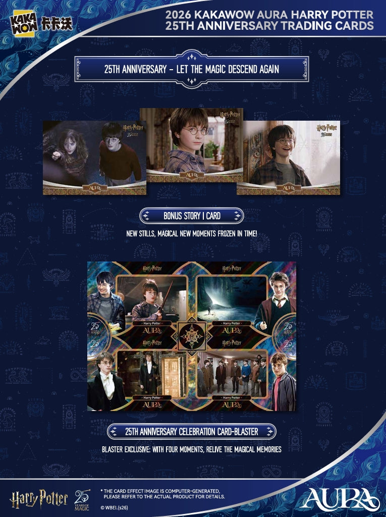 AURA: Harry Potter 25th Anniversary Trading Cards - Booster Bundle