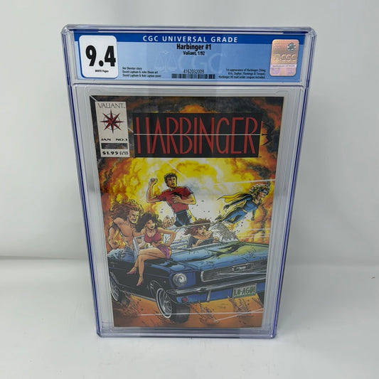 Harbinger #1 Valiant 1st Appearance of Harbinger Jim Shooter - CGC 9.4