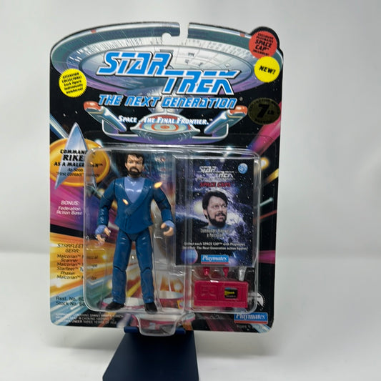 6034 Star Trek Next Generation 7th Season Commander Riker as a Malcorian Action Figure by Playmates