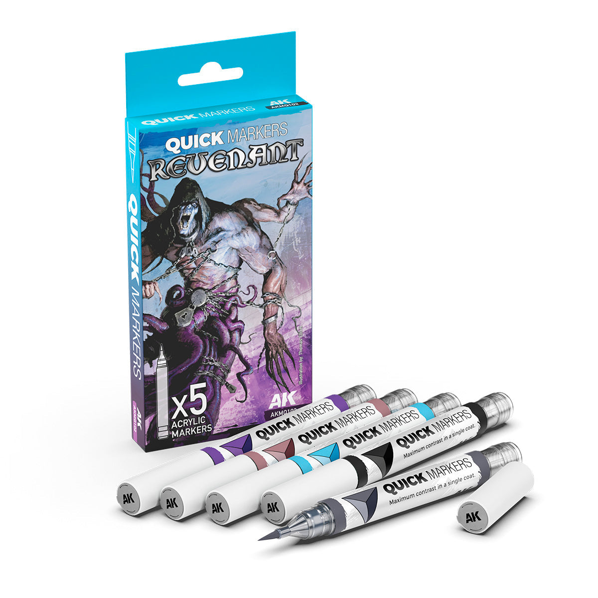 AK Interactive Markers: Quick Markers - Revenant Set (5)