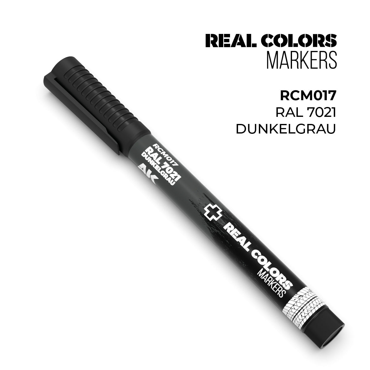 AK Interactive Markers: Real Color Markers - Ral 7021 Dunkelgrau