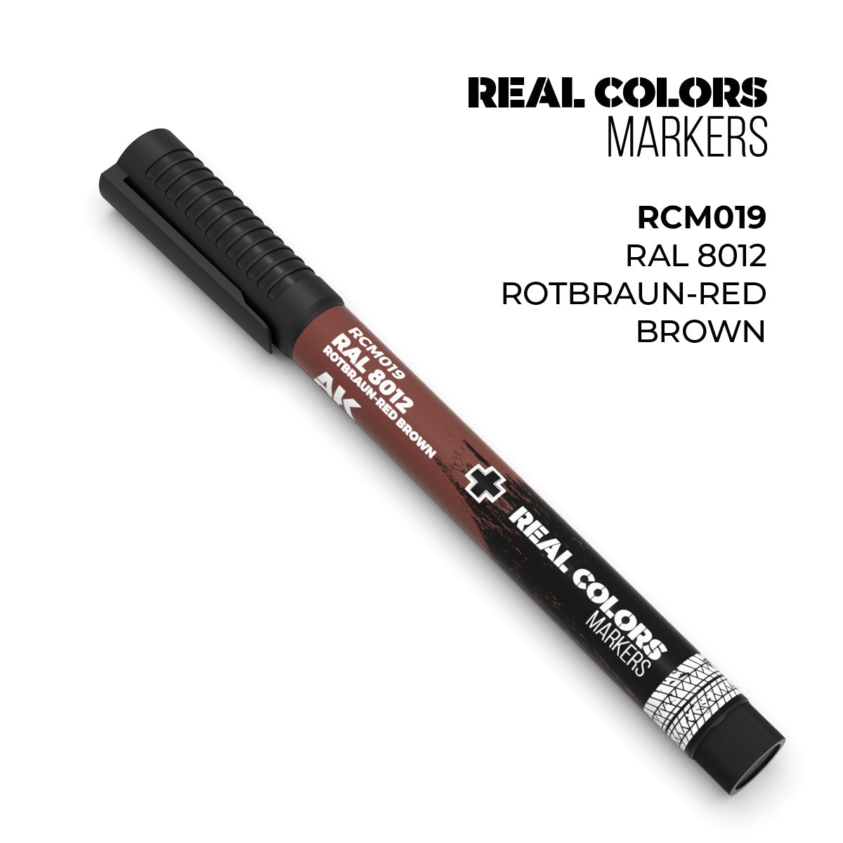 AK Interactive Markers: Real Color Markers - Ral 8012 Rotbraun-Red