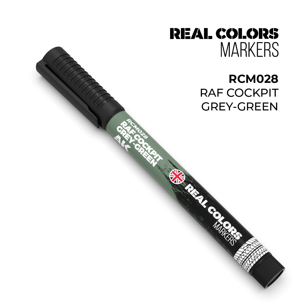 AK Interactive Markers: Real Color Markers - Raf Cockpit Grey-Green