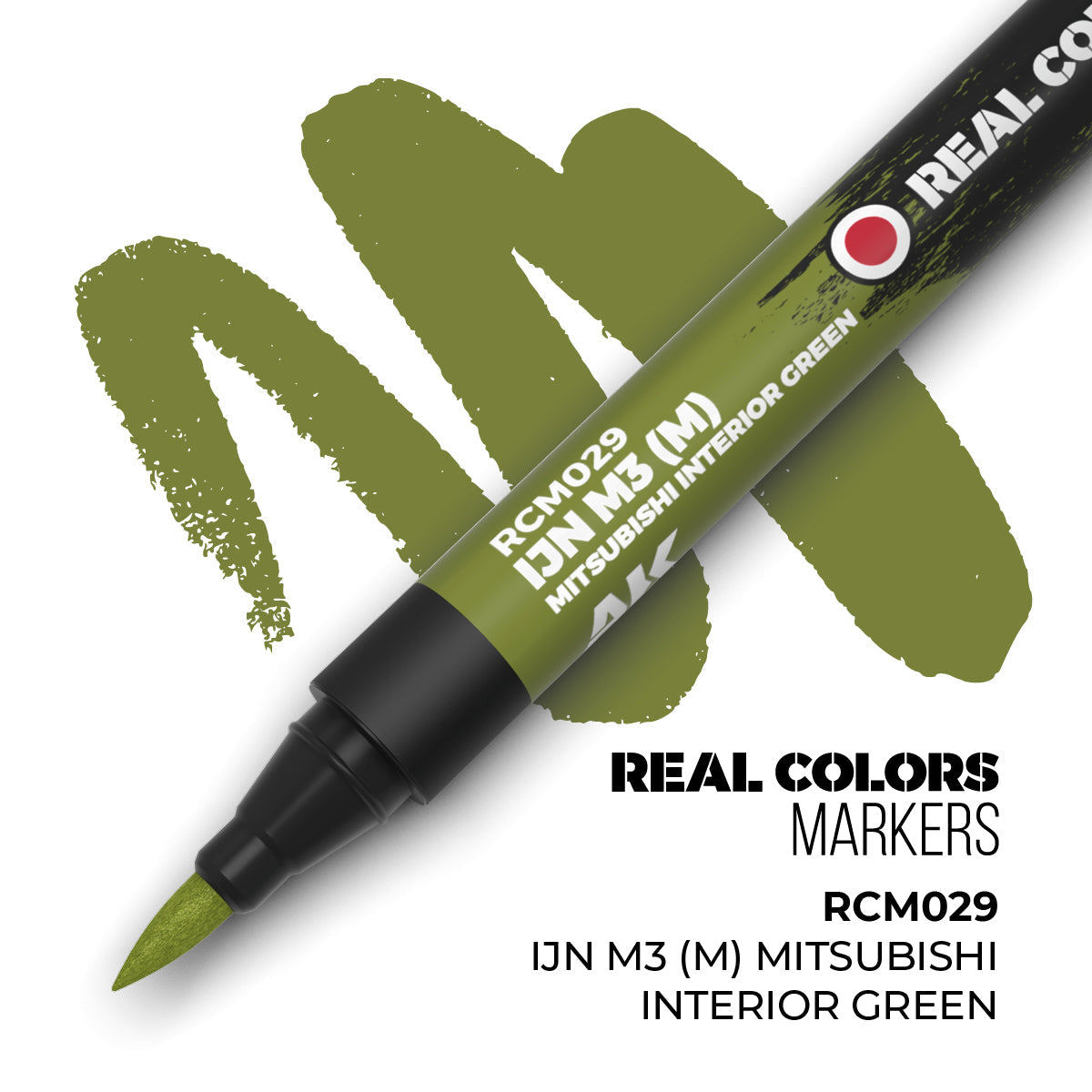 AK Interactive Markers: Real Color Markers - Ijn M3 - M - Mitsubishi Interior Green
