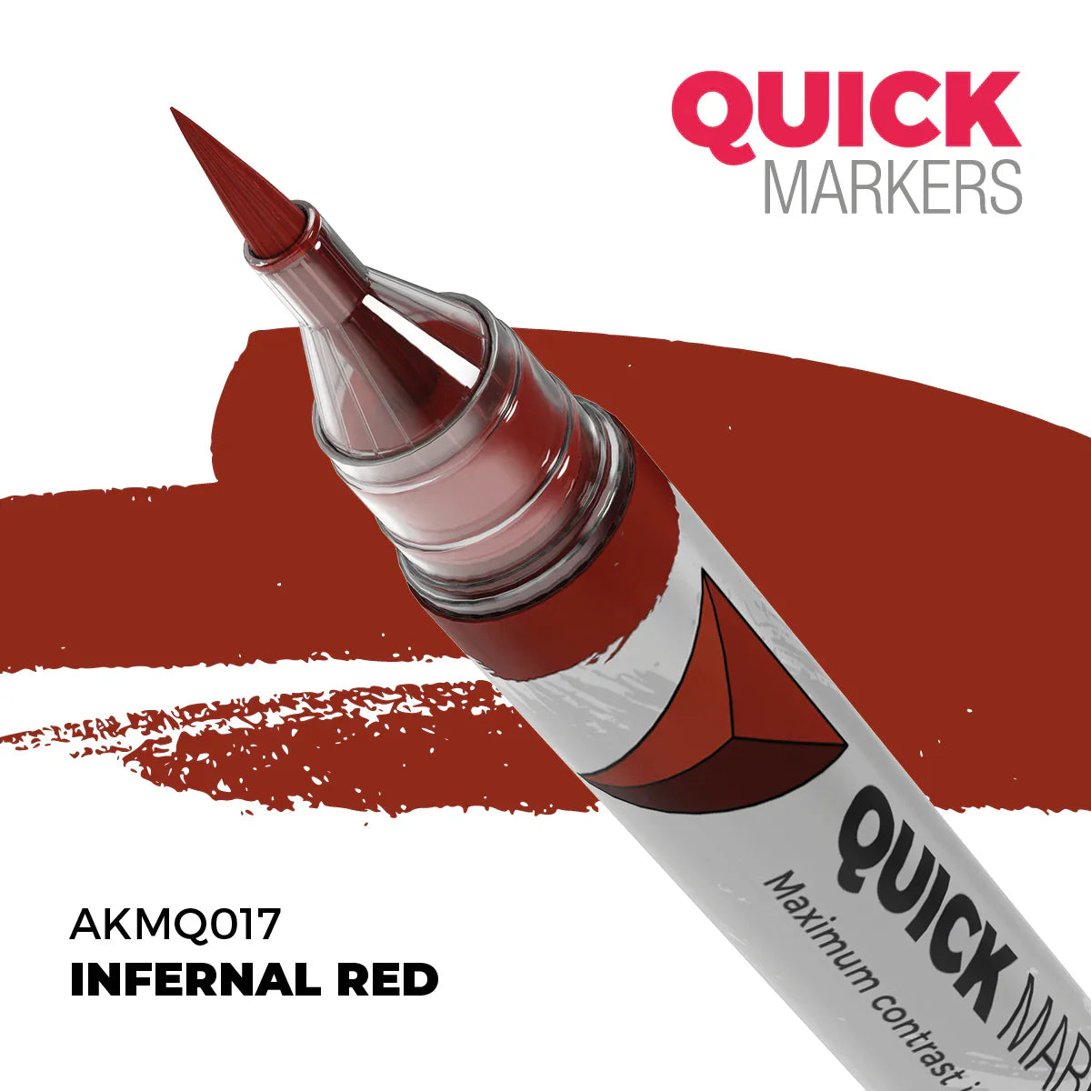 AK Interactive Markers: Quick Markers - Infernal Red