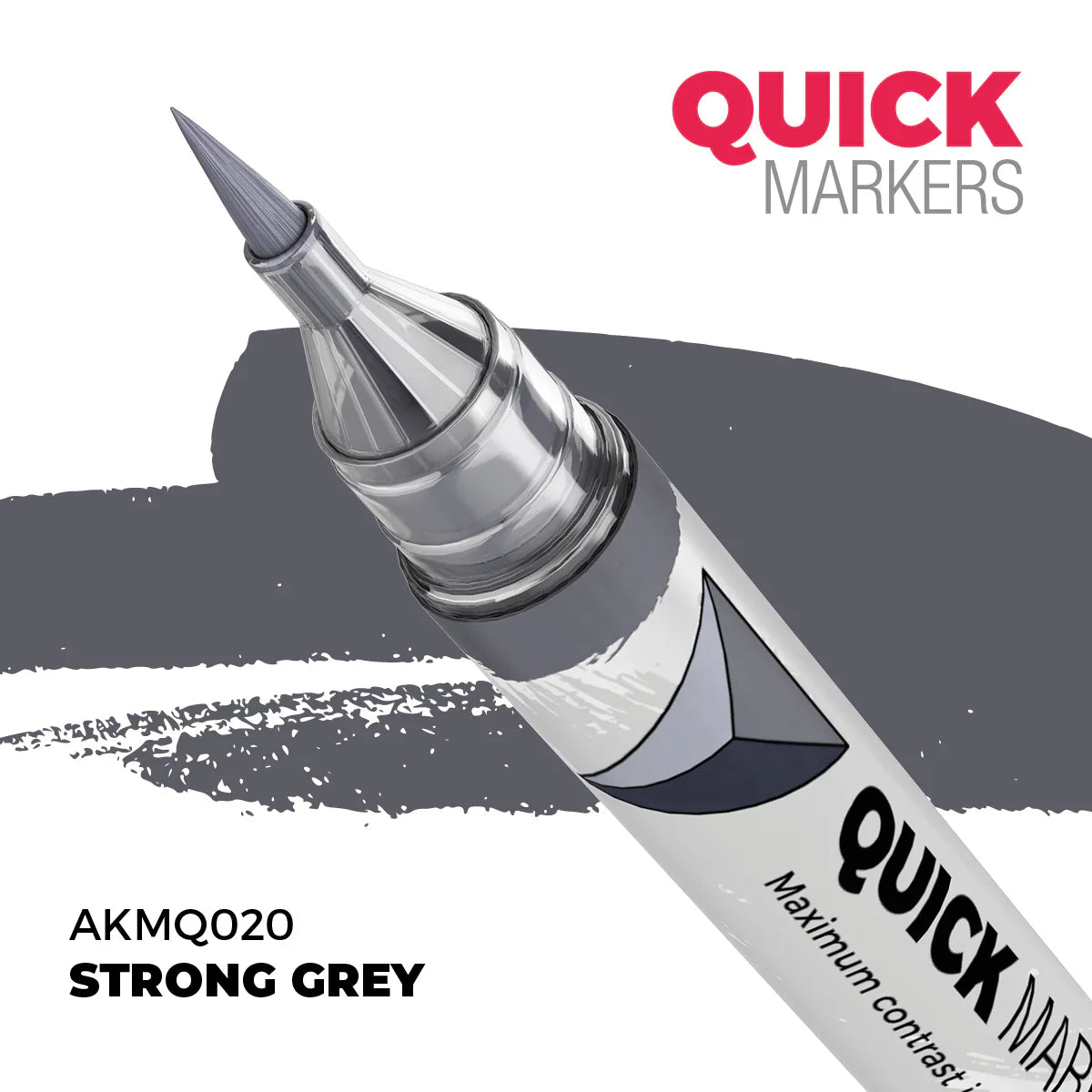 AK Interactive Markers: Quick Markers - Strong Grey
