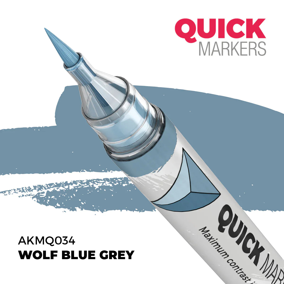 AK Interactive Markers: Quick Markers - Wolf Blue Grey