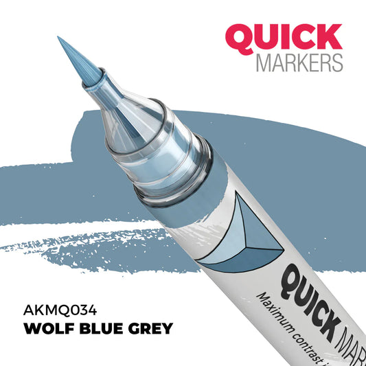 AK Interactive Markers: Quick Markers - Wolf Blue Grey