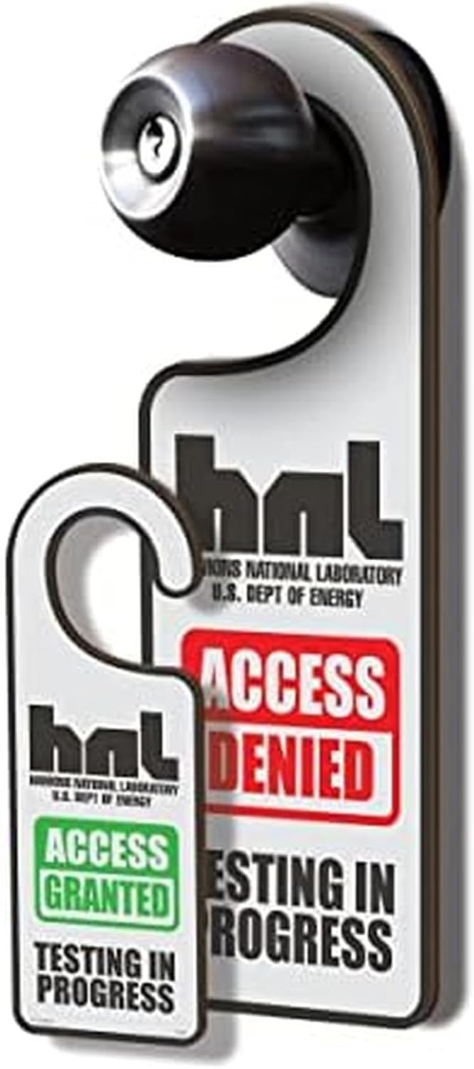 Fred & Friends:  Do Not Disturb Sign - Stranger Things - Hawkins National Laboratory