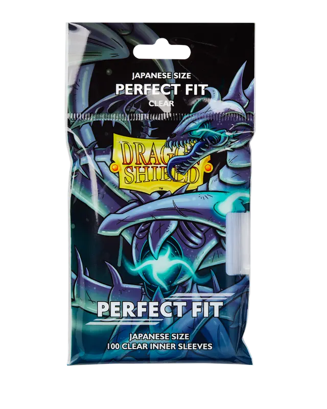 Dragon Shield: Japanese Size 100ct Inner Sleeves - Perfect Fit (Clear 'Qyonshi')