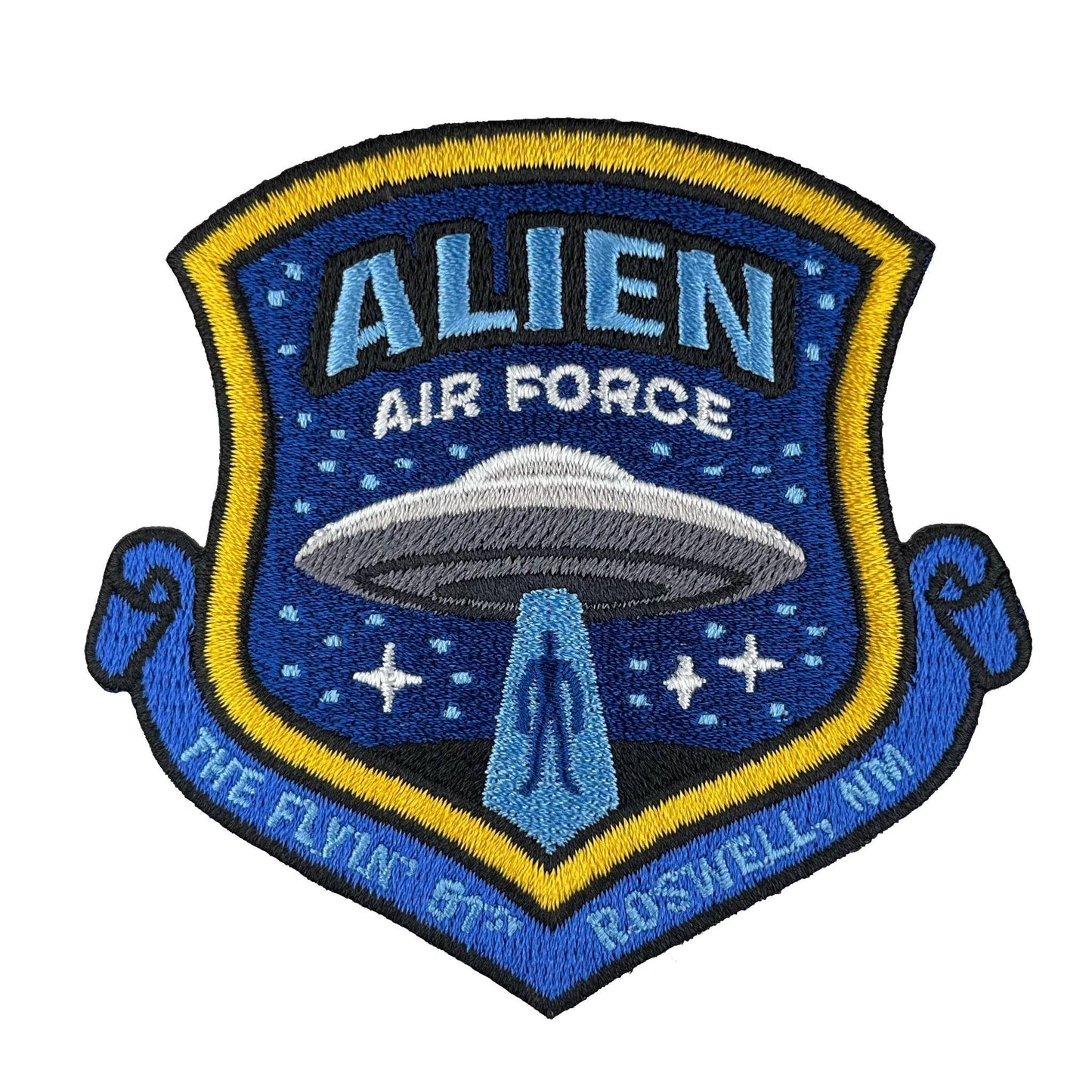 Alien Air Force Embroidered Patch: Iron-on