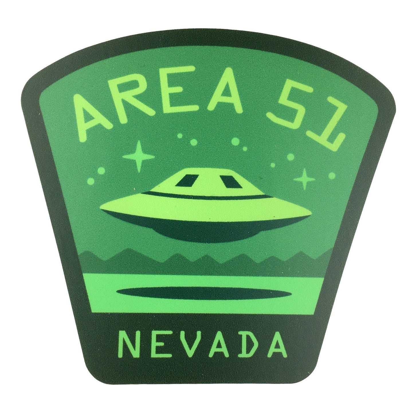 Area 51, Nevada Ufo Travel Sticker