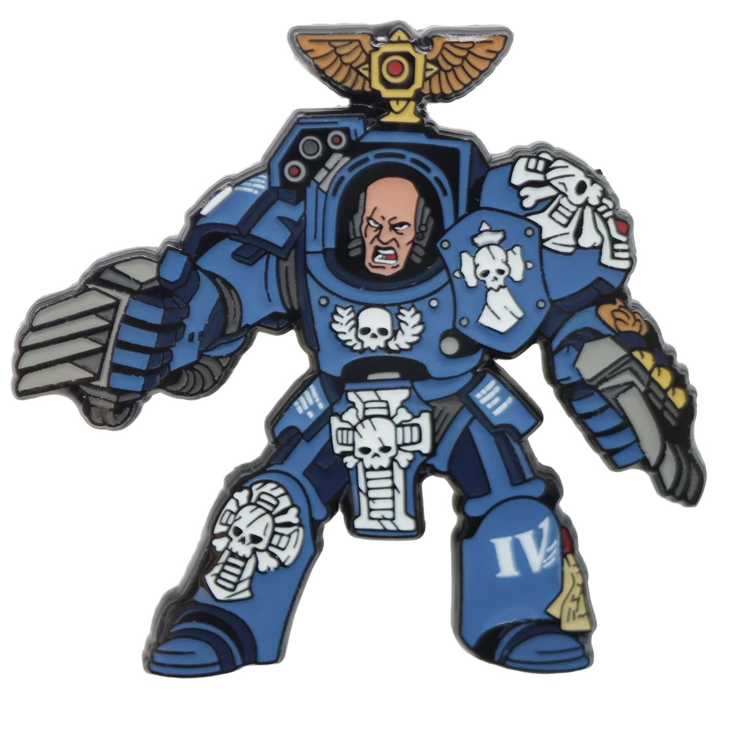Foam Brain Mystery Loot: 40K Enamel Pins - Ultramarines vs Tyranids