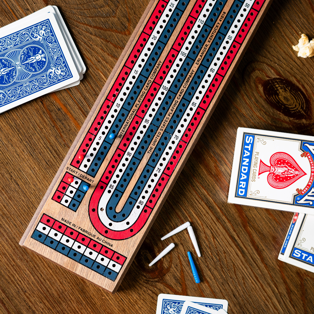 Bicycle: Cribbage Board Set - 3-Track