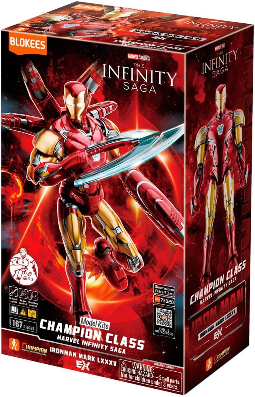 Blokees: Marvel Infinity Saga - Champion Class 01 - Iron Man MK LXXXV - EX