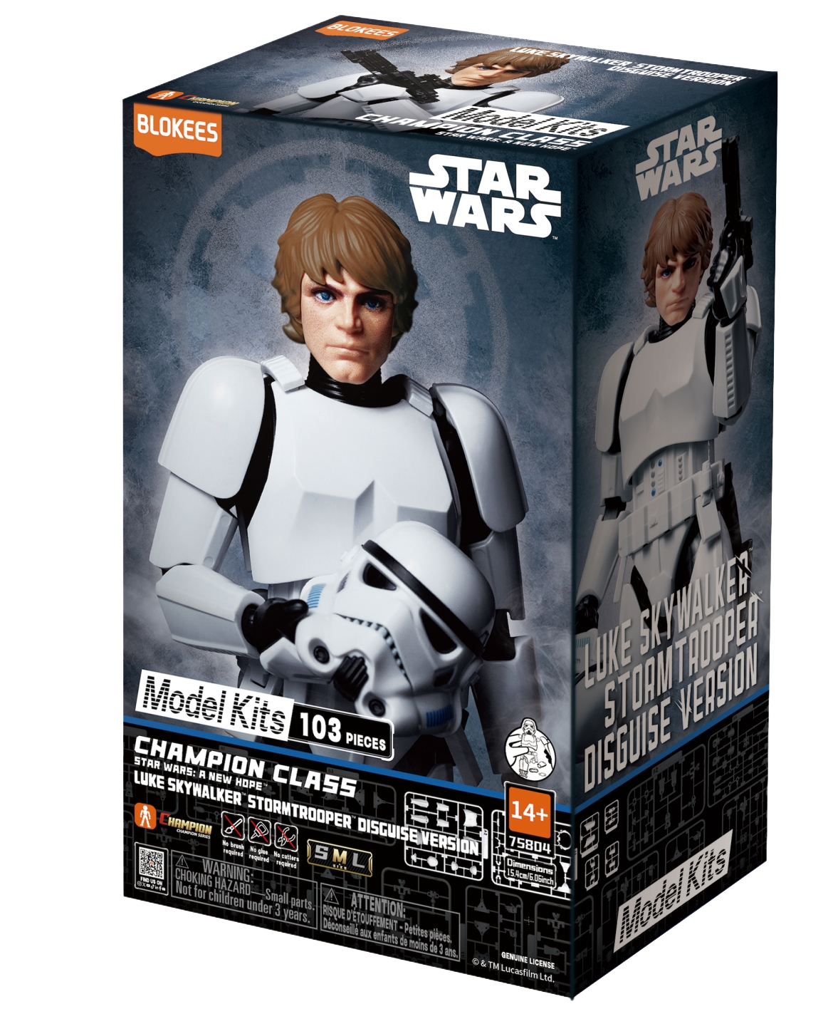 Blokees: Star Wars - Champion Class - Star Wars Ep IV - A New Hope - 04 Luke Skywalker - Stormtrooper Disguise Version