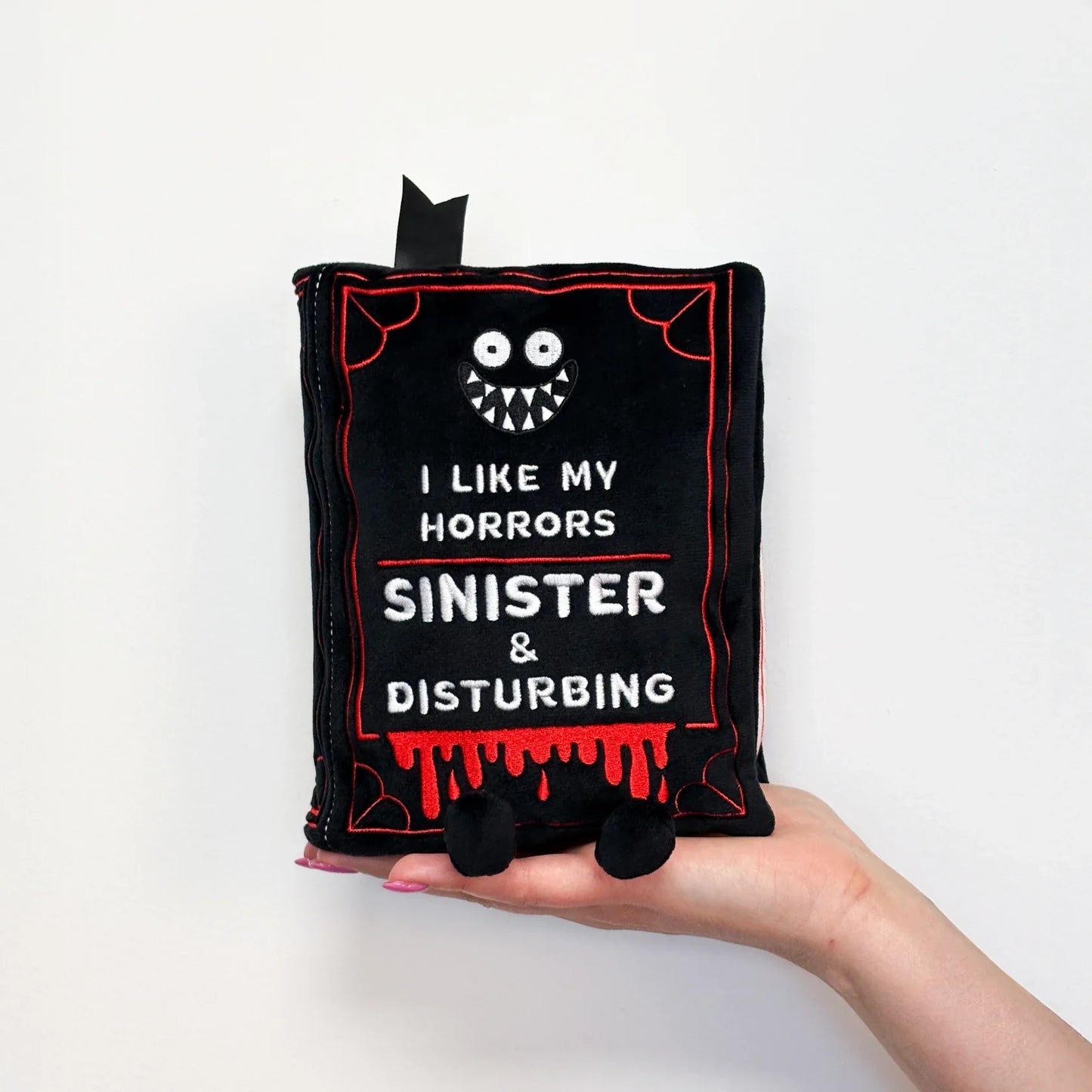 Punchkins Book Plush I Like My Horrors Sinister & Disturbing